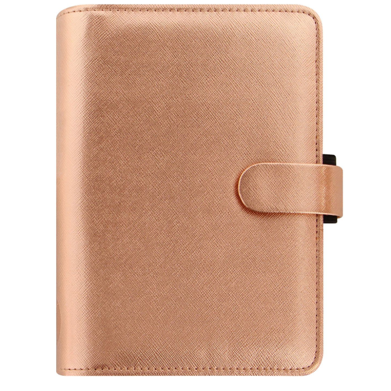 Filofax Saffiano Personal Rose Gold Organiser