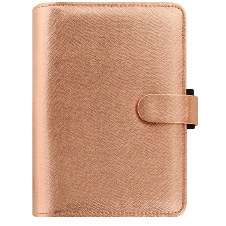 Filofax Saffiano Personal Rose Gold Organiser