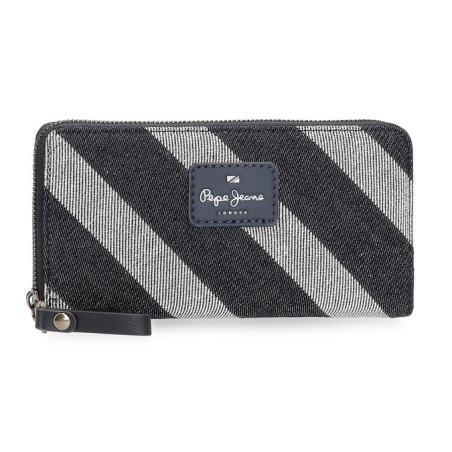 PEPE JEANS Carteira Con Porta-Moedas Poliéster com Detalhes em Couro Sintético Celine