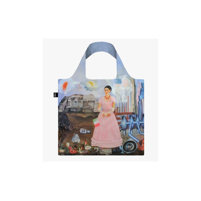 Frida Kahlo Portrait on Borderline Loqi Bag