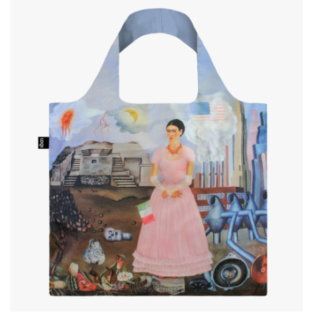 Frida Kahlo Portrait on Borderline Loqi Bag