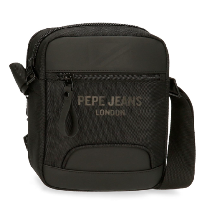 PEPE JEANS Bolso de Ombro Poliéster Bromley Preto